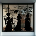 thumbnail image 4 of Janrevotw 3 Pieces Halloween Window Stickers Decoration Witch Black Cat Bat Silhouette Window Stickers Decoration 3 Sets Home Party, 4 of 6