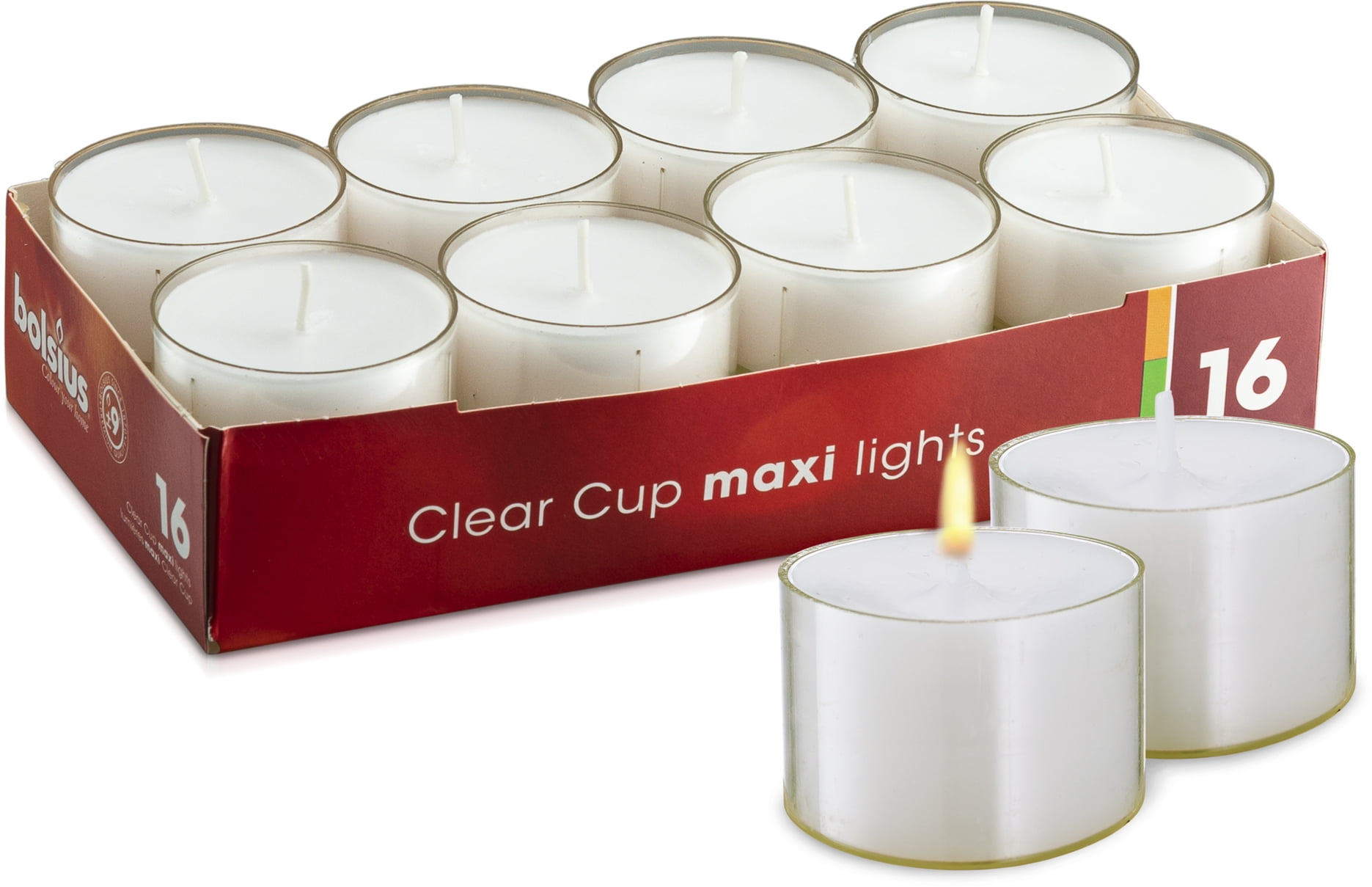 CLEAR CONTAINER VOTIVE CANDLE BURNS 16 HOURS BANQUETS 
