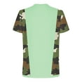 thumbnail image 4 of Dovford Mens Casual Short Sleeve Tops Summer Crew Neck Loose T-Shirt Camouflage Colorblock Shirts Cute Tee Clothes Plus Size, 4 of 5