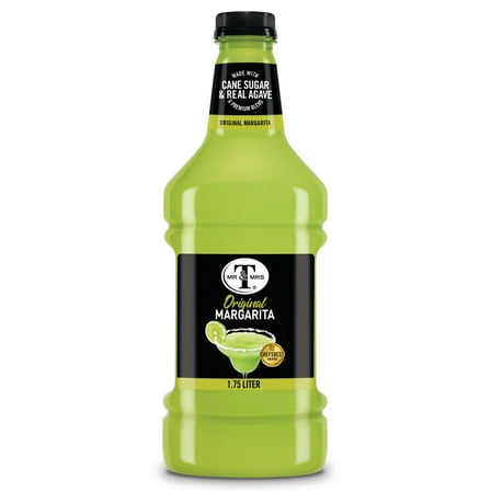 Mr & Mrs T Cane Sugar Margarita Mix, 1.75 L, Bottle