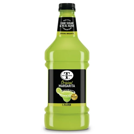 Mr & Mrs T Cane Sugar Margarita Mix, 1.75 L, Bottle