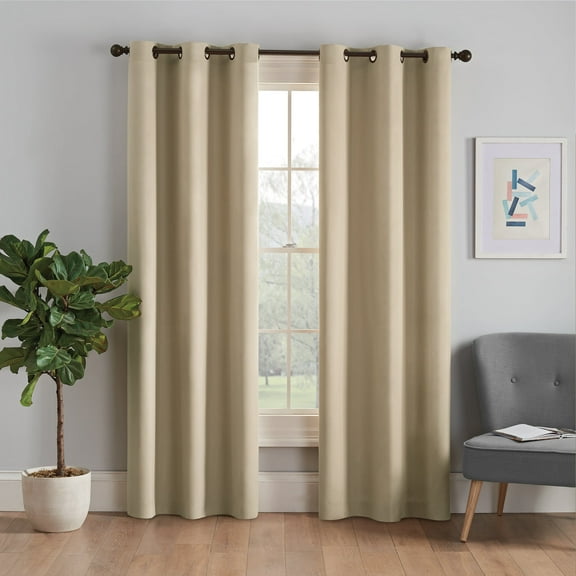 Eclipse Microfiber Energy-Efficient Grommet Blackout Curtain Panel
