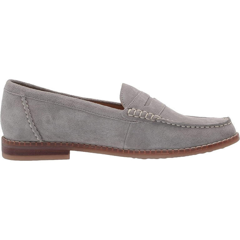 Hush Puppies Mens Wren Loafer Flat 7 Wide Frost Grey