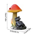 thumbnail image 2 of Solar Resin Handicrafts Mushrooms Lamps And Frogs Ornaments, 2 of 5