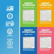 Nuun Energy: Electrolyte Drink Tablets 4-Pack (Mixed Flavors) Caffeine, B Vitamins, Ginseng