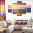 thumbnail image 1 of Fleurs de Rhododendrons dans des Collines Colorées - Impression sur Toile de Photographie de Paysage, 1 of 3