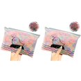 thumbnail image 1 of (2-Pack) Rinsvye Colorful Girl Band Pack Hair Today Band Hair Rubber Disposable Different Hair Color / Elastic 1000 Fashion Temporary Hair Due Kids Hair Accessories, 1 of 1