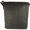 David King Leather 145 Small Vertical Messenger Bag Cafe OSFA