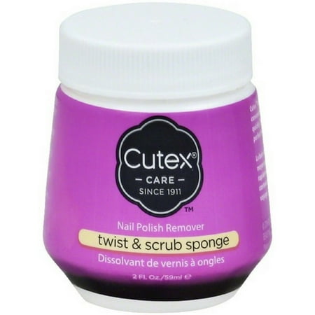 2 Pack - Cutex Nail Polish Remover Twist & Scrub Sponge 2