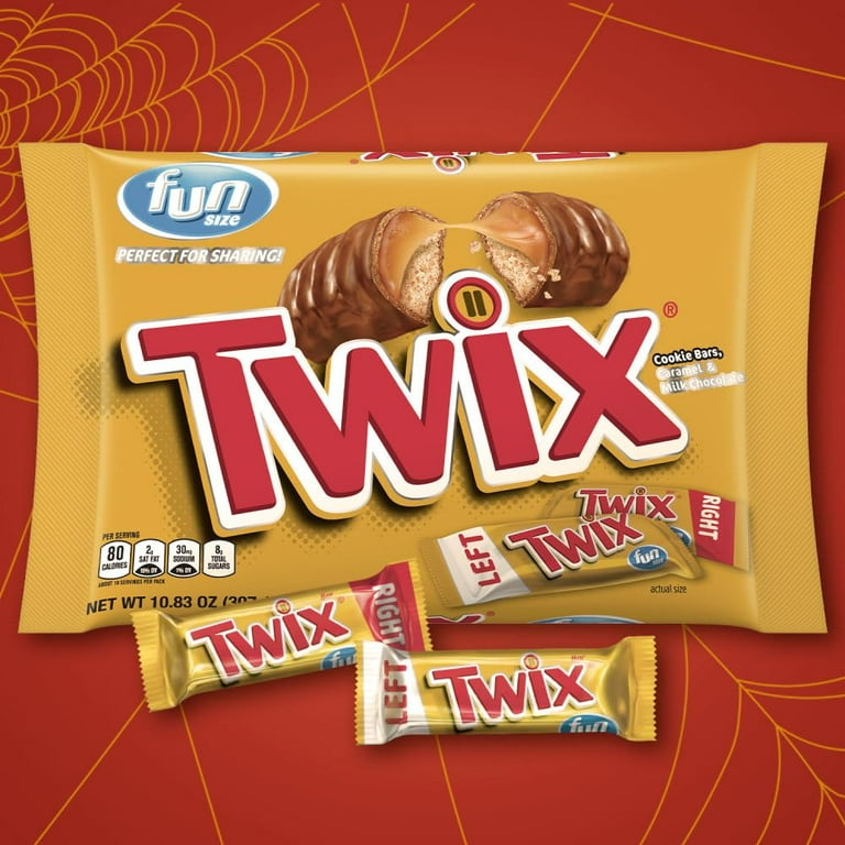 Twix Cookie Bars, Caramel, Milk Chocolate, Fun Size, Big Bag