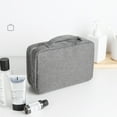 thumbnail image 4 of Neinkie Toiletry Bag Travel Bag with Hanging Hook, Water-resistant Makeup Cosmetic Bag Travel Organizer for Accessories, Shampoo, Full Sized Container, Toiletries, 4 of 6