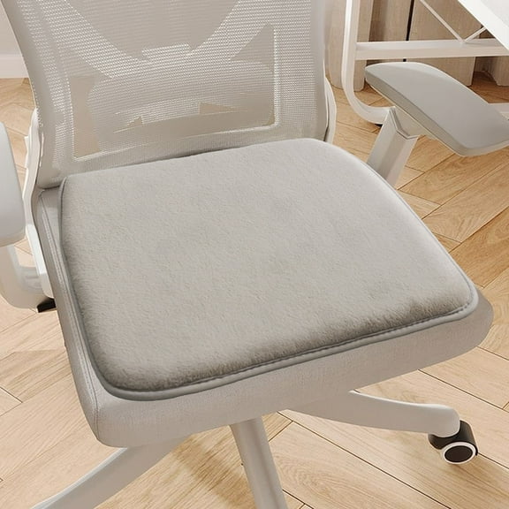 HOARBOEG Seat Cushion For Office Chair Square Solid Color Lounge Chair Cushions With Tying, Polyester Waterproof Seat Pad All-Season Comfort, Indoor & Outdoor Use, Easy To Clean