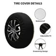 thumbnail image 2 of Pofeuu Retro Autum Mushrooms Print Spare Tire Wheel Cover for Car Truck SUV Camper Universal Fit Spare Tire Cover RV Spare Tire Covers-15 inch, 2 of 6