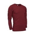 thumbnail image 2 of G-Style USA Men's Lightweight Cotton Blend Long Sleeve T-Shirt MTSC13161 - Cranberry Caviar - Large, 2 of 5