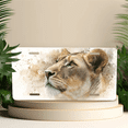 thumbnail image 4 of 1 Pcs 2D Flat License Plate Covers & Frames, Lioness For Decorative Front, Waterproof For Decoration Aluminum License Plate Covers & Frames Cover For Men Women, 12" X 6", 4 of 6
