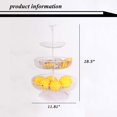 thumbnail image 3 of Cesta de frutas de 3 niveles, cuenco, encimera de alambre, estante para verduras con asa superior, forma de pájaro, cocina, sala de estar Ormromra CDWJ159-2, 3 of 5