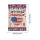 thumbnail image 3 of Independence Day Linen Double-sided Garden Flag For Courtyard Decoration, 3 of 7