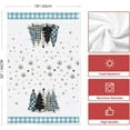 thumbnail image 6 of SM-XLHN Red Black Buffalo Plaid Snowman Xmas Trees Christmas Kitchen Towels Dish Towels, 18x26 Inch Daily Seasonal Winter Decoration Hand Towels Set of 4, 6 of 6