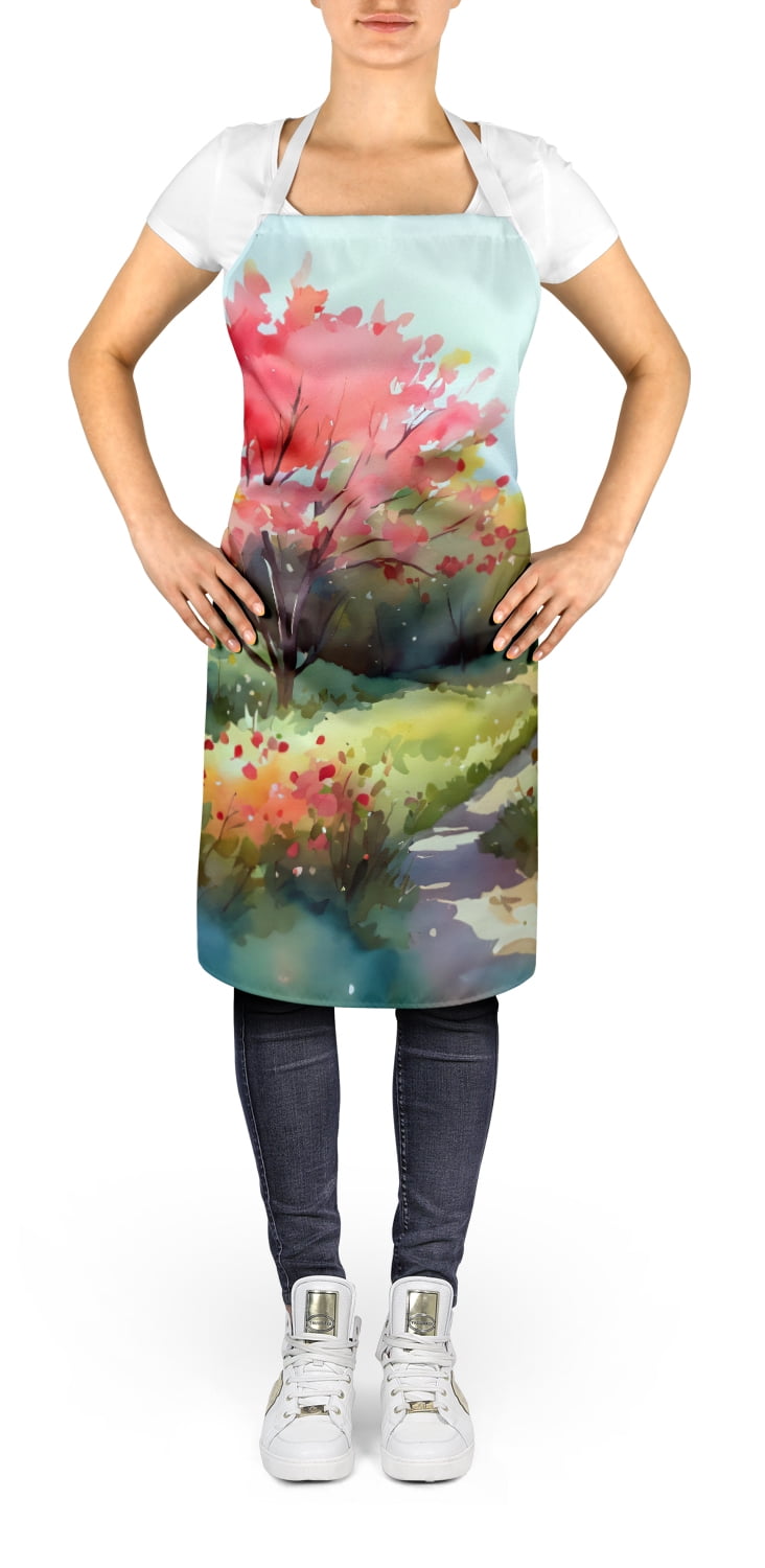 North Carolina Dogwoods in Watercolor Apron 27 in x 30 in