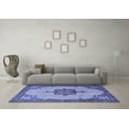 thumbnail image 3 of Ahgly Company Machine Washable Indoor Rectangle Persian Blue Traditional Area Rugs, 2' x 4', 3 of 4