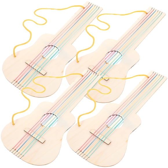 Guitars for Children DIY Unpainted Guitar Wood 4 Sets