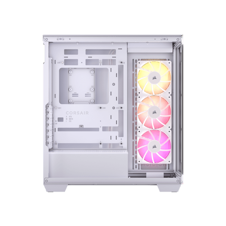 CORSAIR 3500X ARGB Tempered Glass Mid-Tower PC Case, White