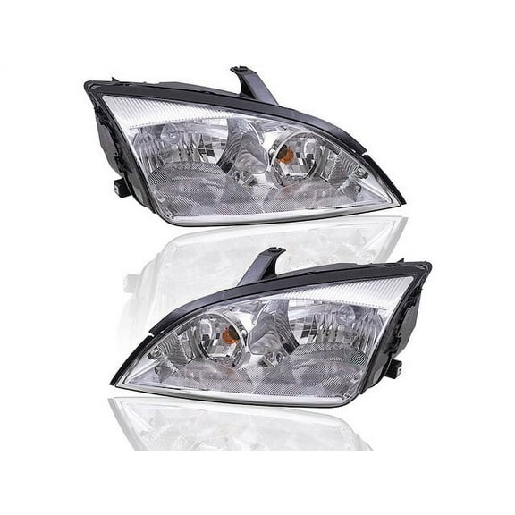 Headlight Assembly Set - Compatible with 2005 - 2007 Ford Focus 2006