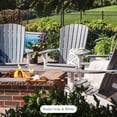 thumbnail image 5 of Amish-Made HDPE Poly Fanback Adirondack Chair, Amish Made in USA (Weatherwood), 5 of 9