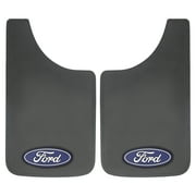 Plasticolor Ford 11 x 19 Easy-Fit Universal Fit Automotive Mud Guards, Black, 1 Pair
