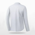 thumbnail image 4 of HAOTAGS Men's Quick Dry Sport Shirts Half Zip Athletic Workout Tops Active Shirt Silver Size M, 4 of 9
