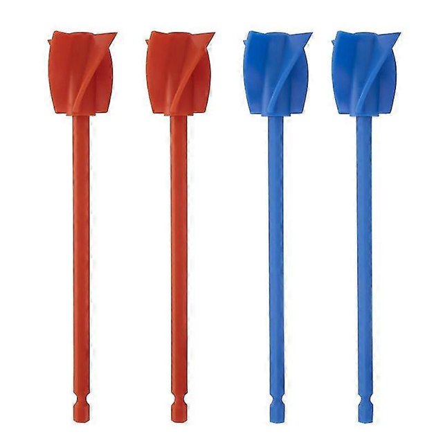 4pcs Resin Mixer Paddles, Epoxy Mixer Attachment For Powerful Mixing, Reusable Paint Mixer, Paint S