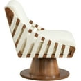 thumbnail image 4 of Meridian Furniture Millwin Cream Vegan Leather Swivel Accent Chair, 4 of 8