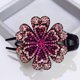 thumbnail image 1 of Fiudx Pinza para El Pelo con Doble Flor y Diamantes de Imitación, Diseño de Perlas Flexibles, para Mujer, 1 of 4