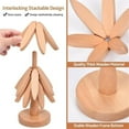 thumbnail image 7 of Wooden Trivets for Hot Dishes, Tree Shape Trivet Set, 4 Walnut Wood + 1 Stand stored Like a Christmas Tree,Foldable Kitchen Wooden Trivet,for Hot Dishes、Pot、Bowl、Teapot、Hot Pot Holder, 7 of 7