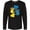 AB-Black, variant on Inktastic Down Syndrome Awareness with Handprints and Hearts Blue and Yellow Long Sleeve T-Shirt