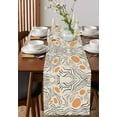 thumbnail image 4 of Orange Geometric Table Runner 120 Inches, Modern Color Block Abstract Bed Runner Dresser Scarves Tabletop for Indoor Outdoor Parties/Ceremony/Banquet, 13"x 120", 4 of 8