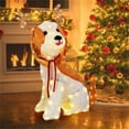 thumbnail image 3 of YYAo 43.5" Christmas Dog Decorations with Led Lights, Christmas Decorations, 3 of 11