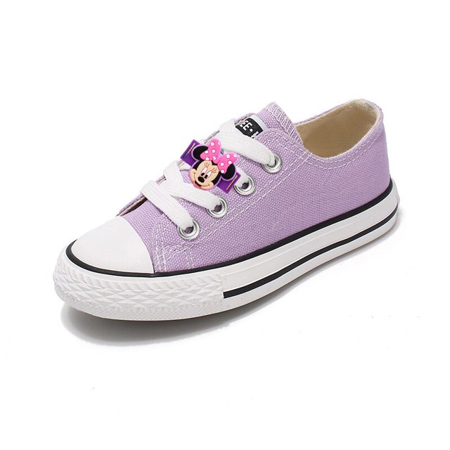 Disney Mickey Mouse Kids Shoes for Girl Stitch Boys Canvas Shoes Breathable Sneakers Fashion Boots Student Casual Shoes Lace Up33(20cm insole) Gao Jinjia LED