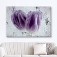 thumbnail image 3 of Aaheei Canvas Wall Art Two Purple Tulip Flower Petals Gallery Wrap Modern Home Art High Definition Canvas Print Waterproof Fade Resistant Ready to Hang 12x12, 3 of 6