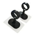 thumbnail image 4 of CoudarTitie 2 Pieces Ceiling Curtain Rod Brackets Closet Poles Hangers for Bedroom Hotel Black, 4 of 9