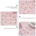 thumbnail image 3 of 1pc Delicate Anti-Lost Glasses Mask Bead Chains Anti-Skid Cheery-designed Strap, 3 of 8