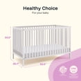 thumbnail image 5 of Harppa Convertible Baby Crib for Infant to Toddler,White, 5 of 8