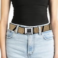 thumbnail image 5 of Buckle-Down Belt, Seatbelt Buckle Belt, Leopard Brown Black Slash, 34 to 52 Inches, 5 of 9