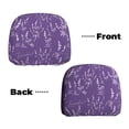 thumbnail image 6 of Kdxio Lavender Flowers Pattern Print 2 Piece Car Head Rest Covers Set Auto Front/Rear Seats Headrest Cover Universal Fit Most Cars,Sedan, SUV, 6 of 9