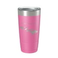 thumbnail image 1 of Lake Vermilion Map Tumbler Travel Mug Insulated Laser Engraved Coffee Cup Minnesota 20 oz Pink, 1 of 1
