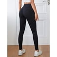 thumbnail image 2 of Women's Plus Size Solid Wide Waistband Leggings, 2 of 5