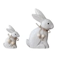 thumbnail image 1 of Estatuas, adornos, decoración de escritorio, regalo rústico, centros de mesa, figuras de conejo para repisas de sala de estar y dormitorio., 1 of 9