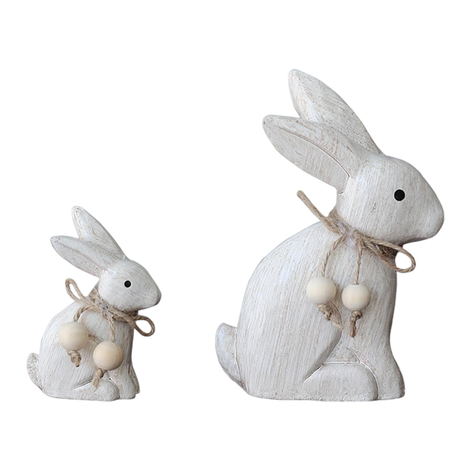 TISHITA Rabbit Statues Centerpieces Collector s Items Rustic Gifts Bunny Figurines Ornaments for Living Rooms Dorms Shelves Bedrooms