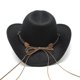thumbnail image 3 of Western Cowboy Top Hat Felt Hat Black, 3 of 5