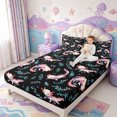 thumbnail image 2 of Manfei Cute Amphibian Axolotl Fitted Sheet Queen,Cartoon Animals Print Bedding,3 Pieces,1 Fitted Sheet and 2 Pillowcases, 2 of 6